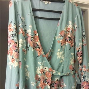June & Hudson wrap blouse